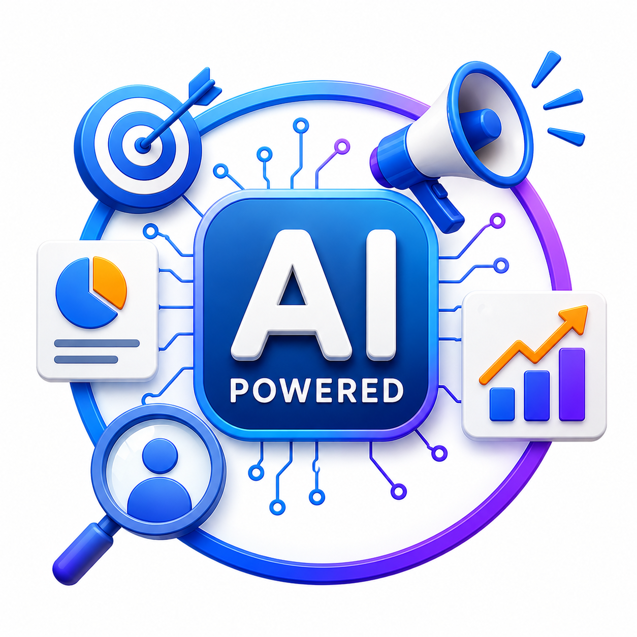 3d ai powered icon
