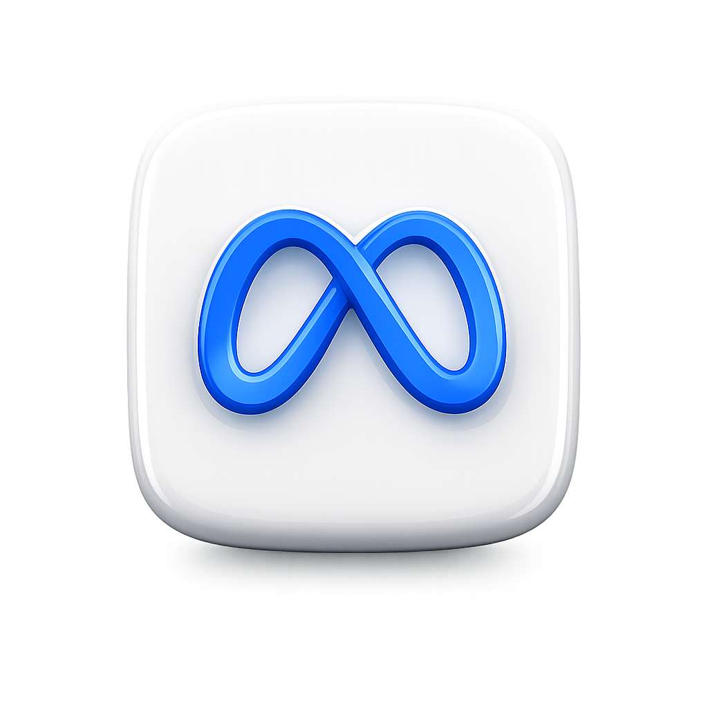 3d meta ads icon